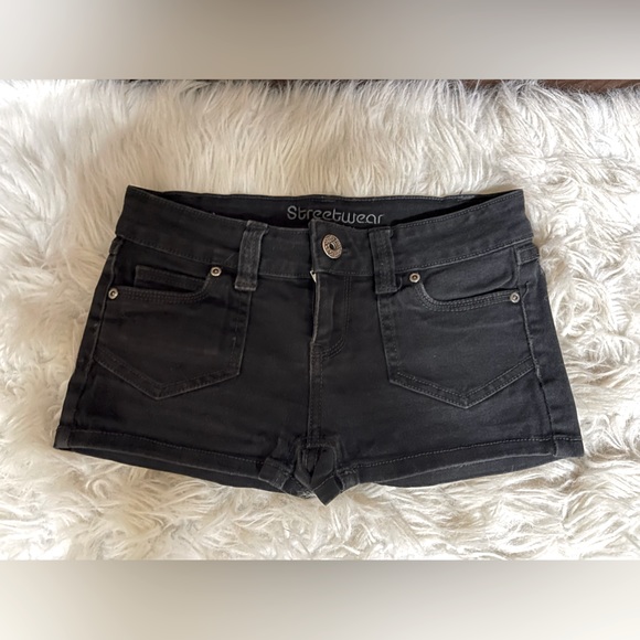 💄2 for 15$💄Streetwear Society Classic Jean Shorts Size 01 Womens US - Picture 1 of 4